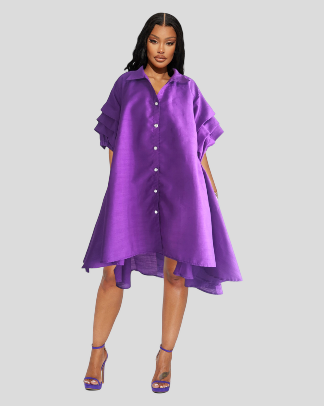 Errama Swing Shirt/Dress Purple