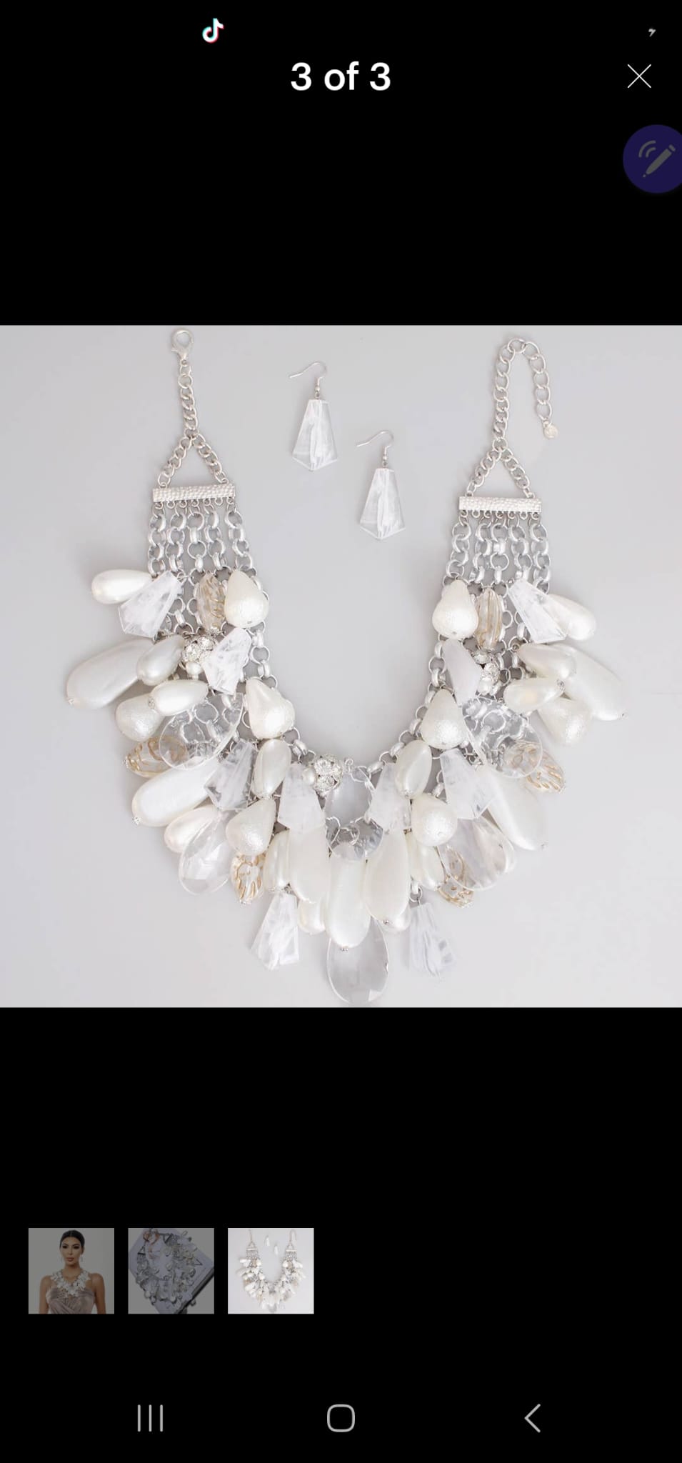 Vintage pearl Necklace set