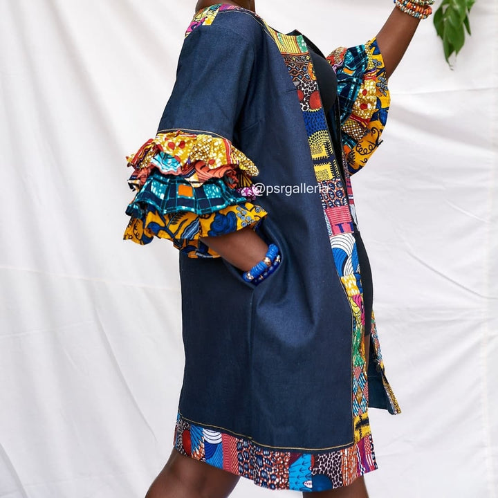 2 in 1 Denim Jacket Dress