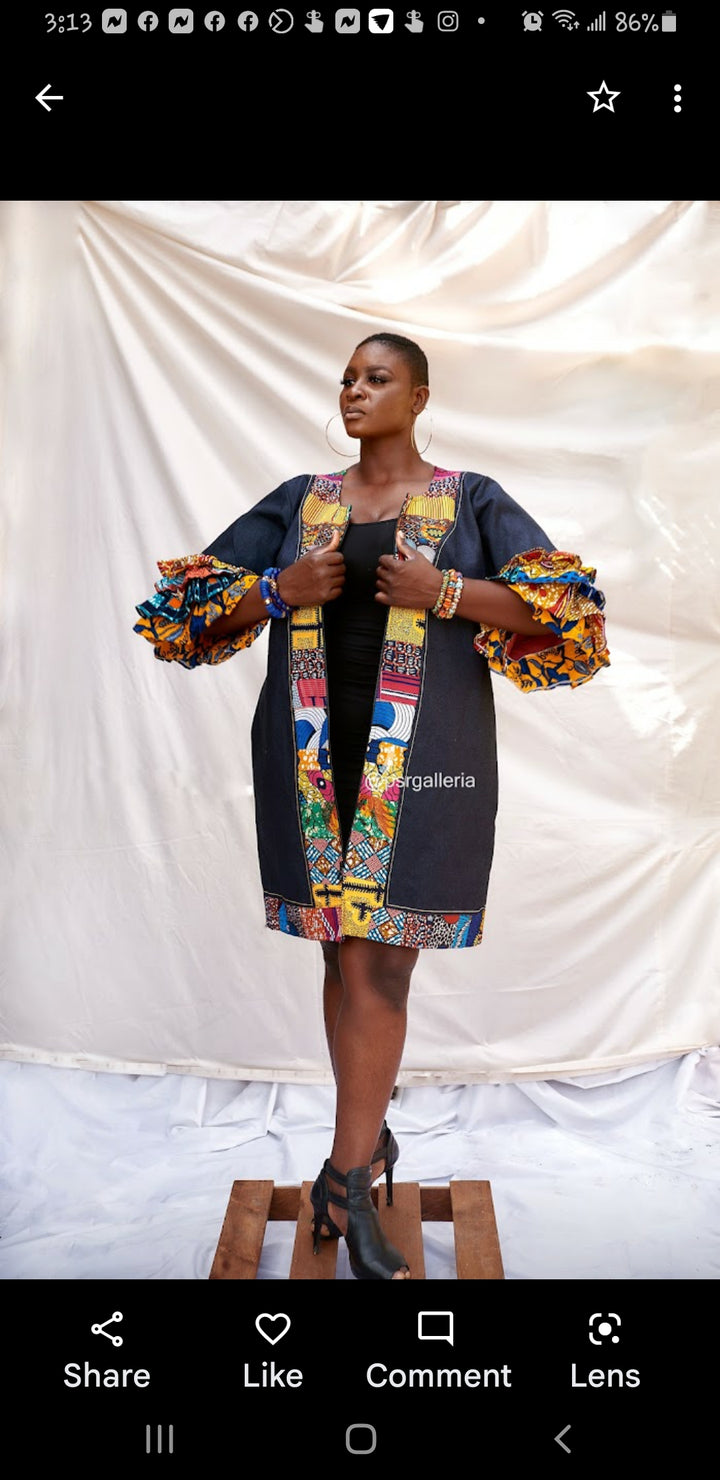 2 in 1 Denim Jacket Dress