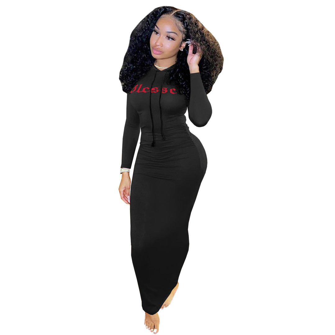 Blessed Bodycon Hoody Dress