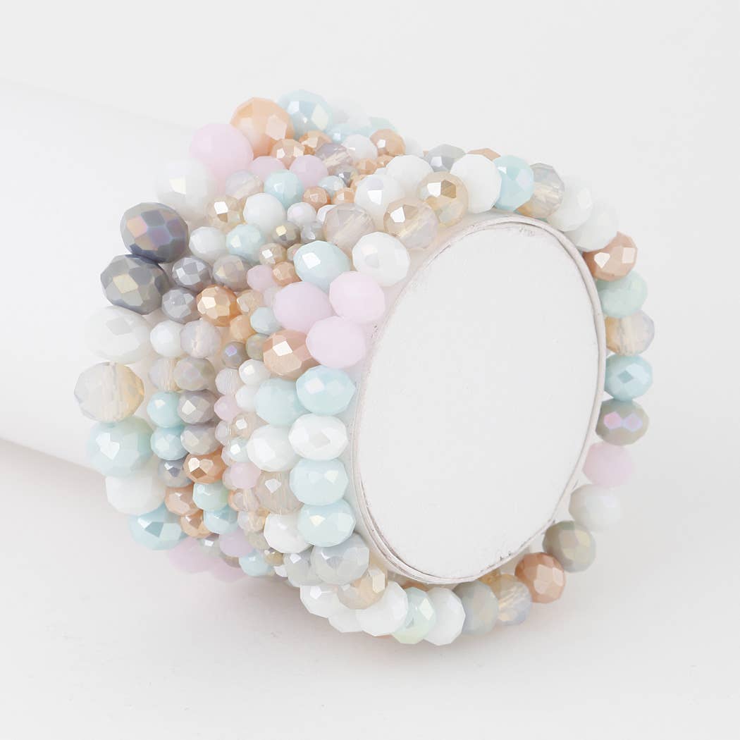 Multi Stone Crystal Beaded Bracelet