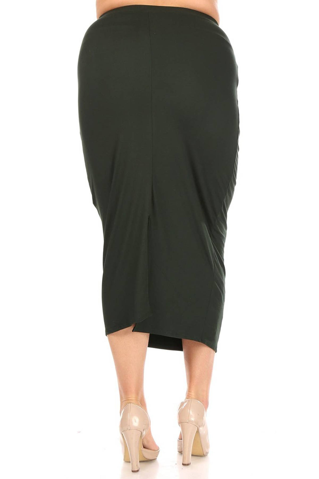 Women's Plus Size Printed Bodycon Pencil Midi Skirt