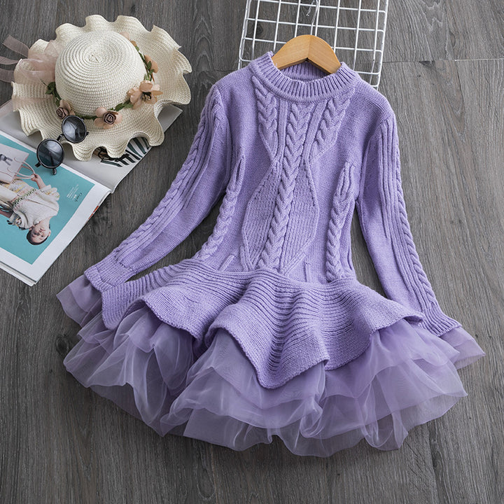 Girls' Princess Sweater dress