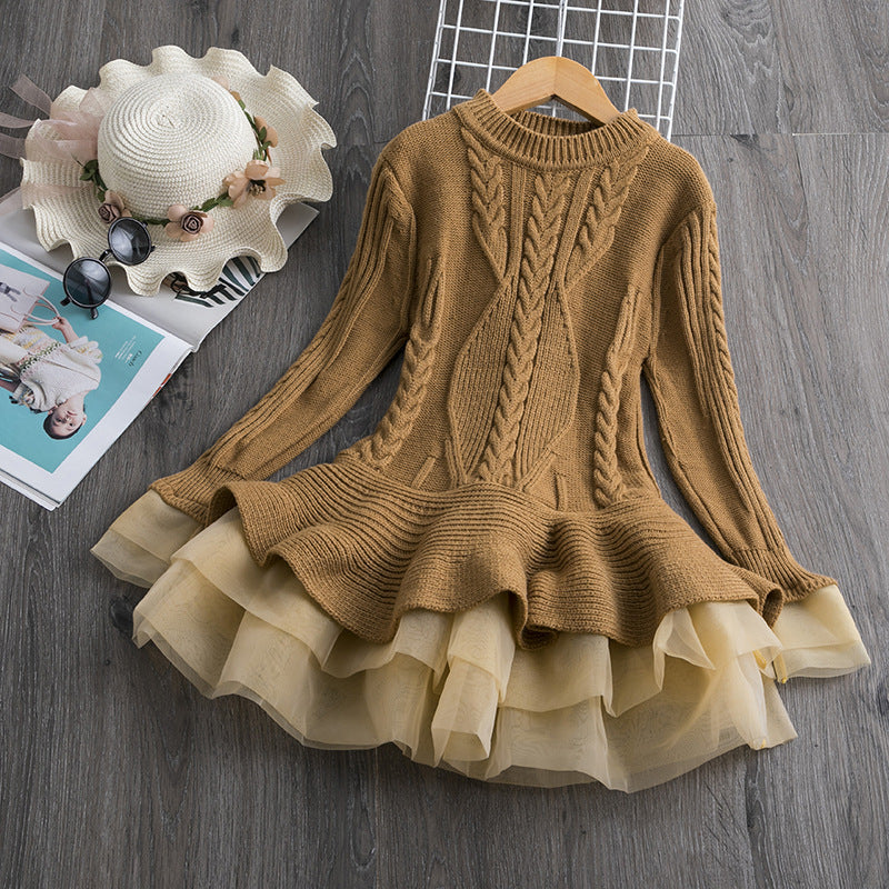 Girls' Princess Sweater dress