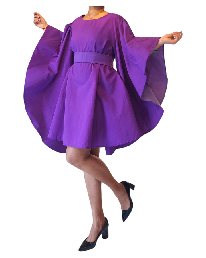 Serwaa Batwing Top/ Dress Purple