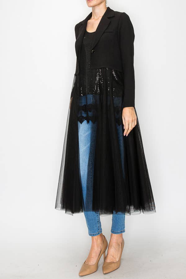 Black Tulle Jacket