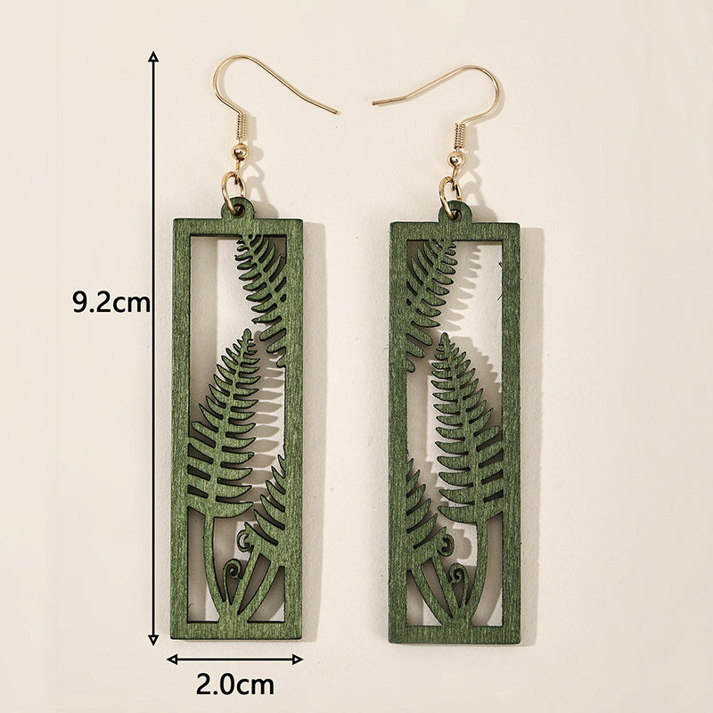 Fern Wooden Earrings