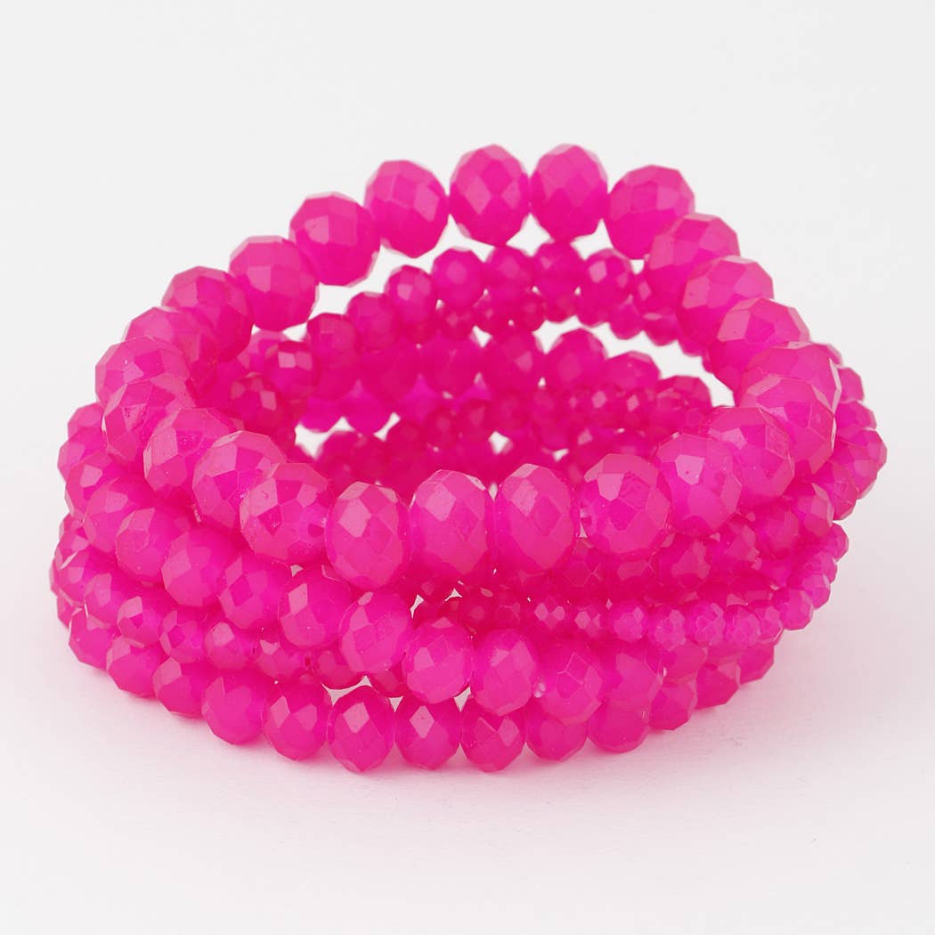 Multi Stone Crystal Beaded Bracelet