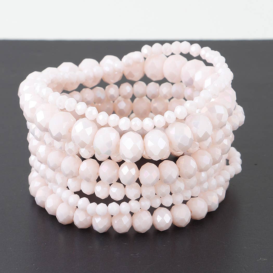 Multi Stone Crystal Beaded Bracelet