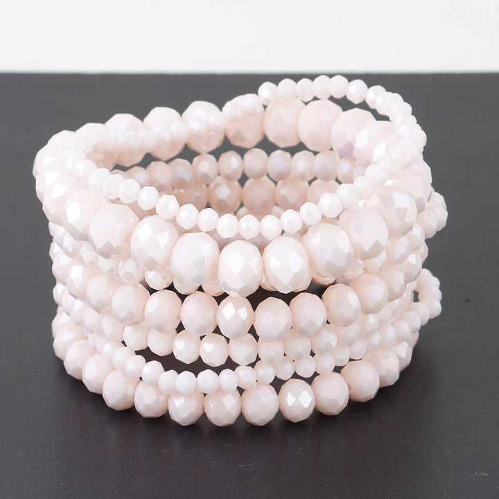 Multi Stone Crystal Beaded Bracelet