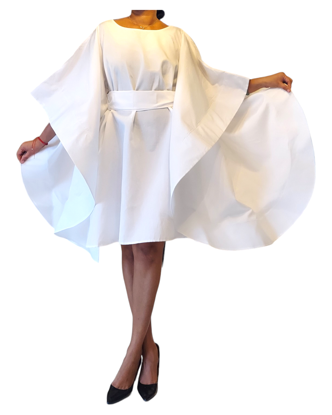 Serwaa Batwing Top/Dress White