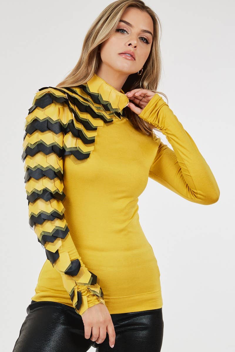 Dragon scale Turtleneck