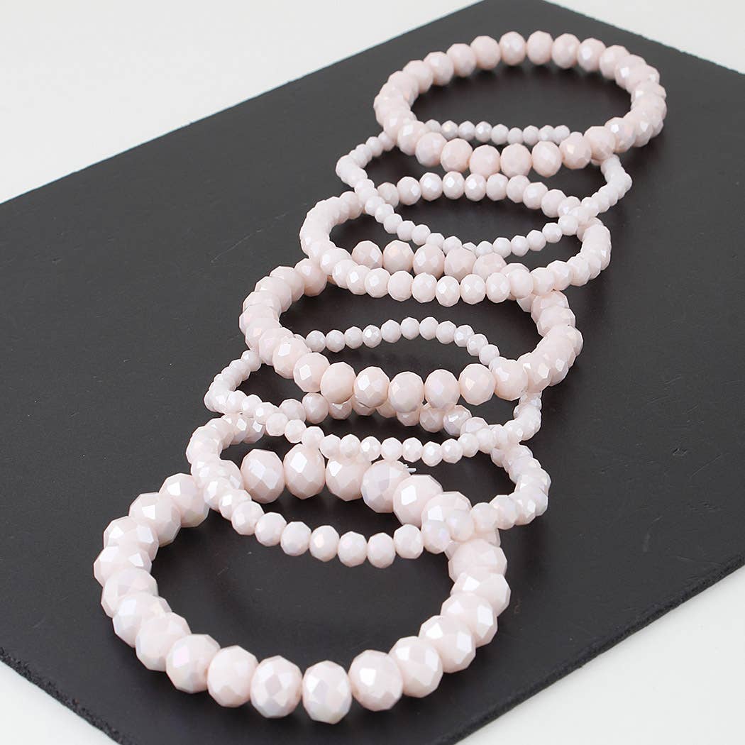 Multi Stone Crystal Beaded Bracelet