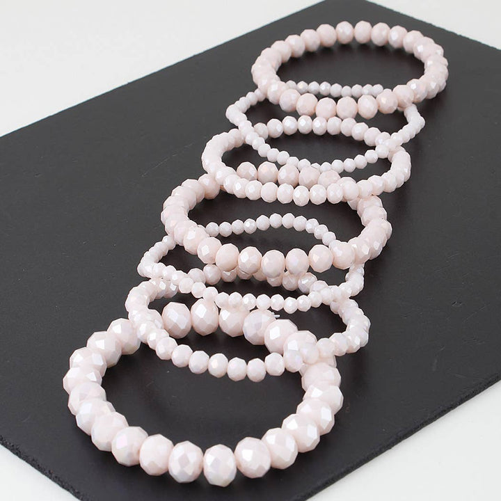 Multi Stone Crystal Beaded Bracelet