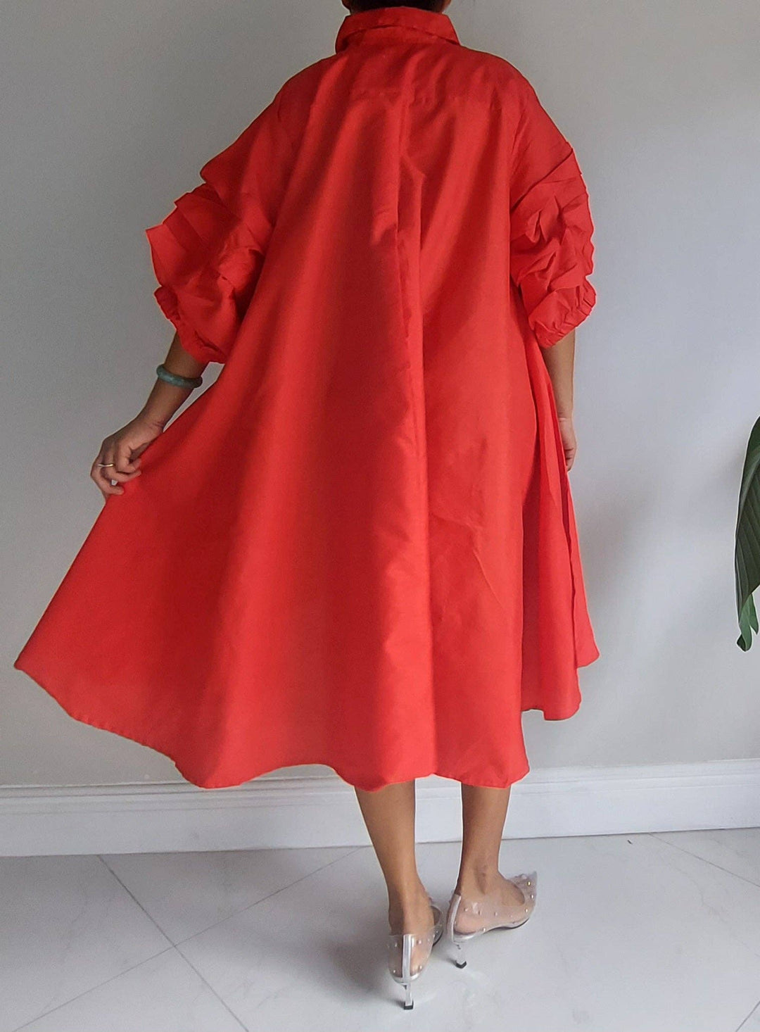 Errama Swing Shirt/ Dress Red