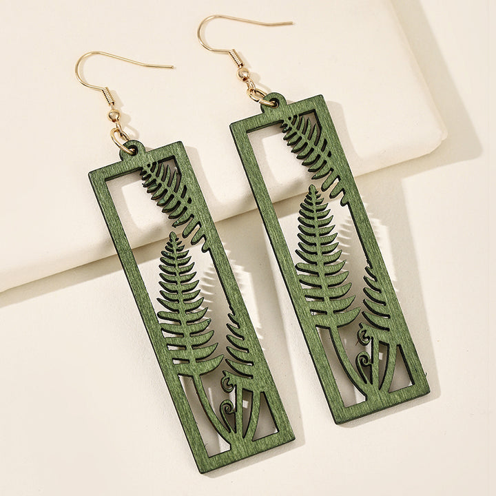 Fern Wooden Earrings