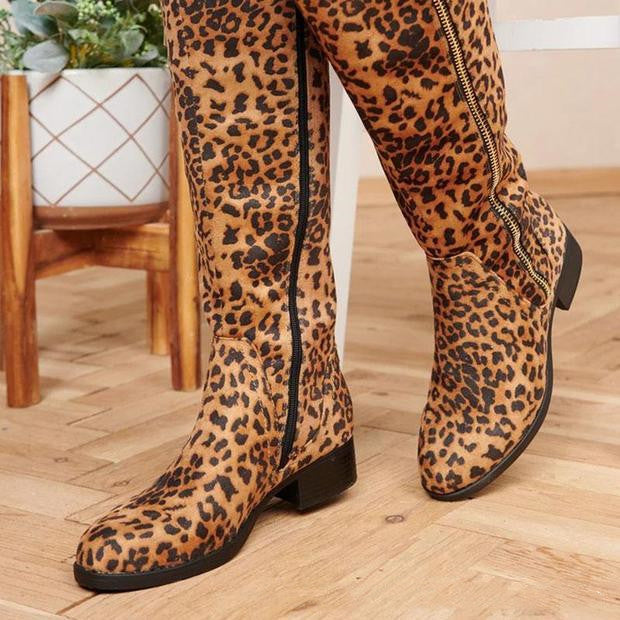 Leopard Print Boots