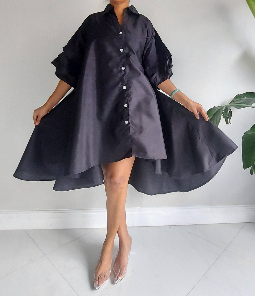 Errama Swing Shirt/ Dress Black