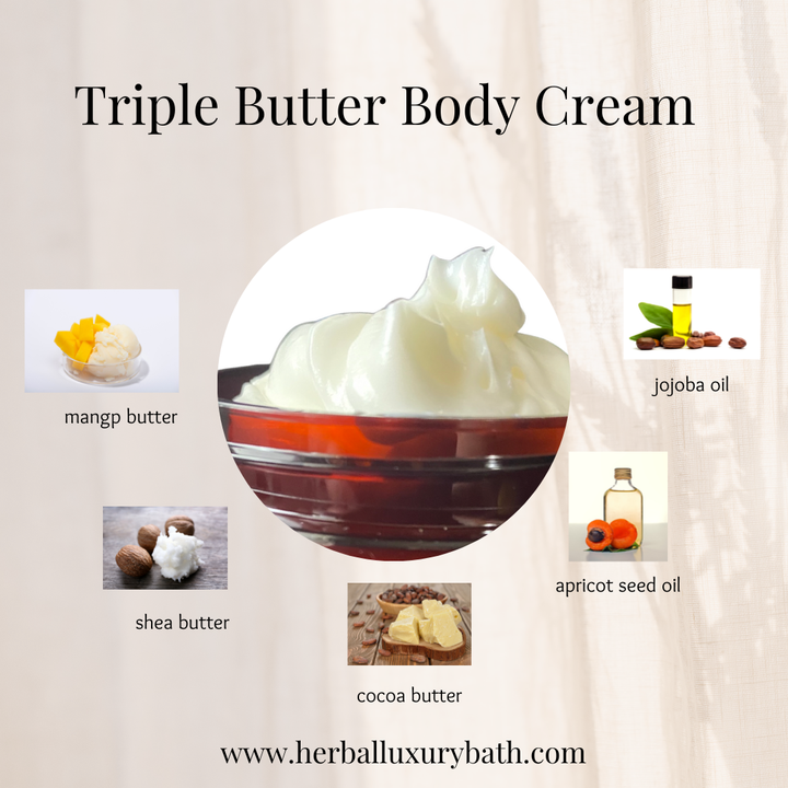 8 oz Unlabeled Triple Butter Body Cream