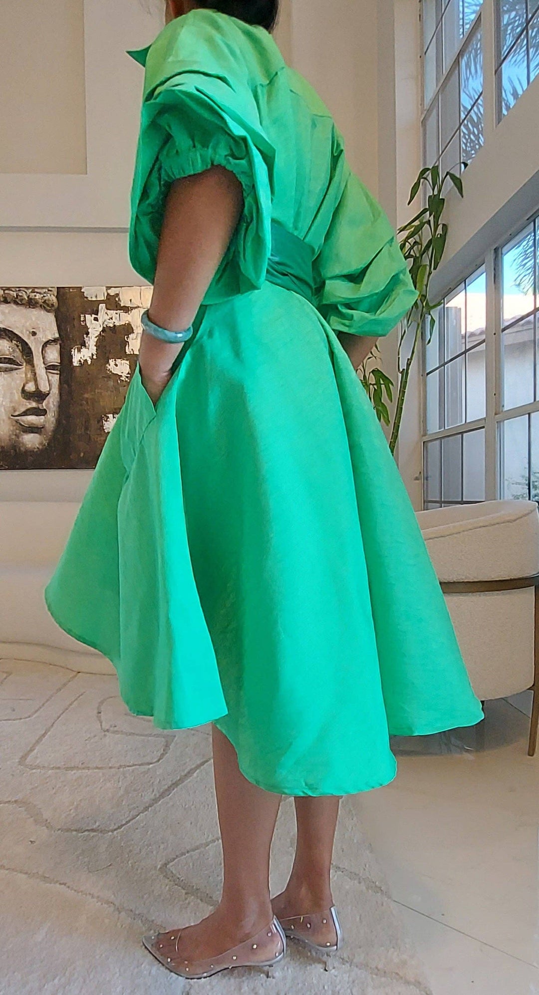 Errama Swing Shirt/Dress Green