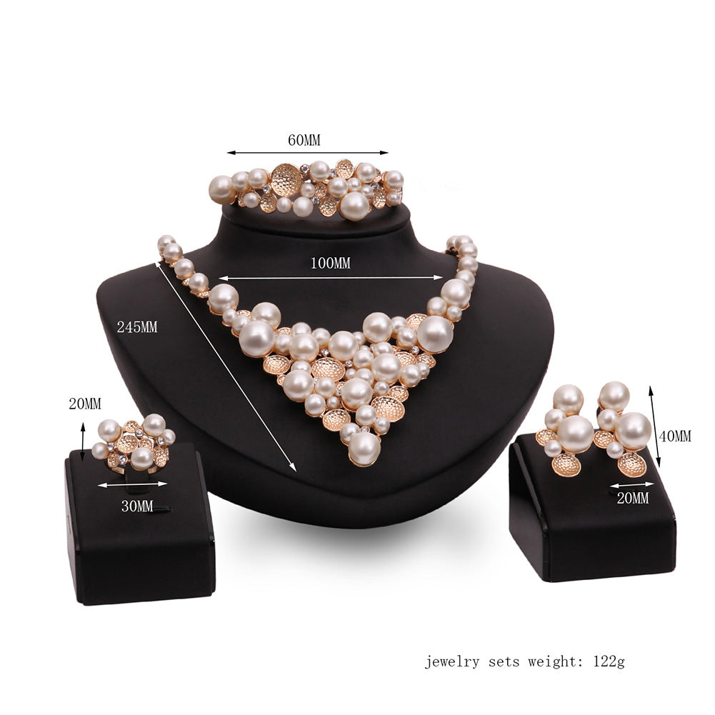 Four-piece Pearl Jewelry Set