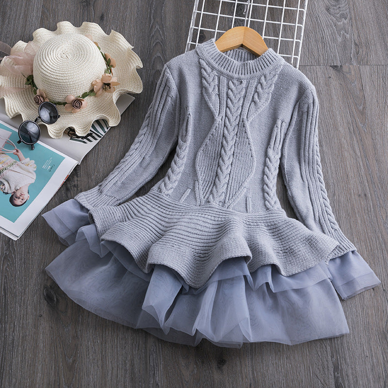 Girls' Princess Sweater dress