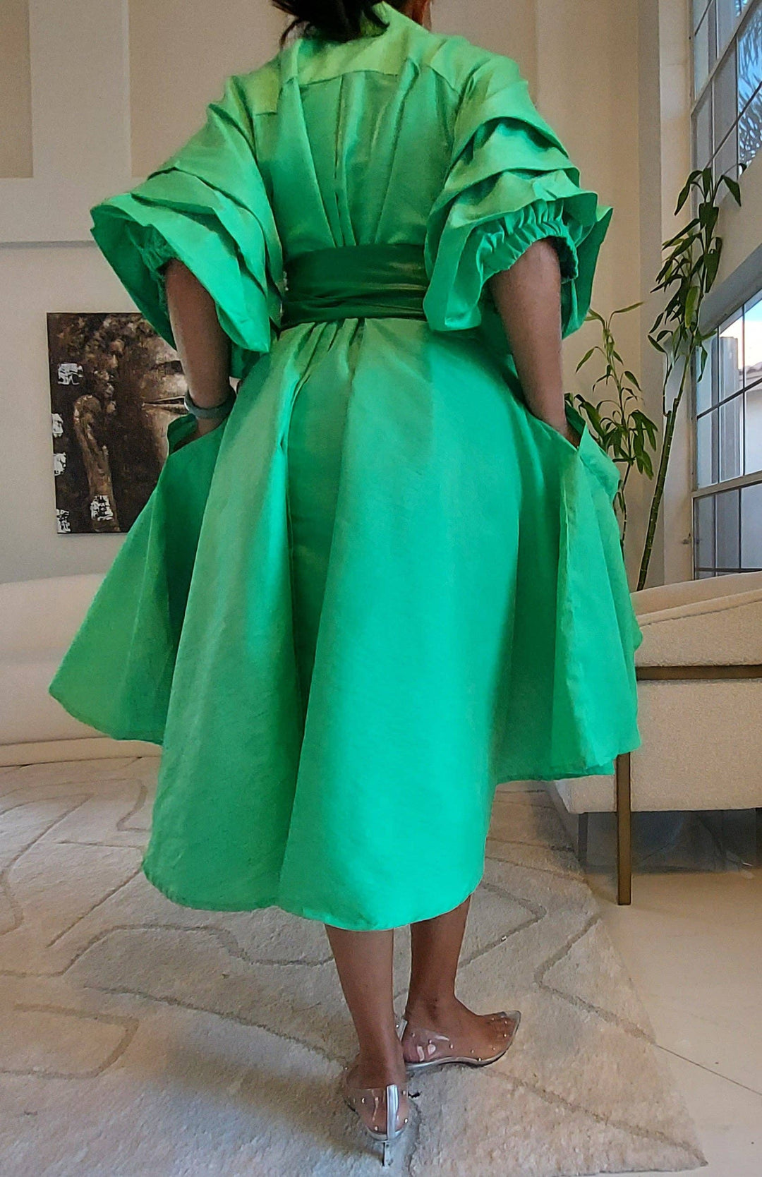 Errama Swing Shirt/Dress Green