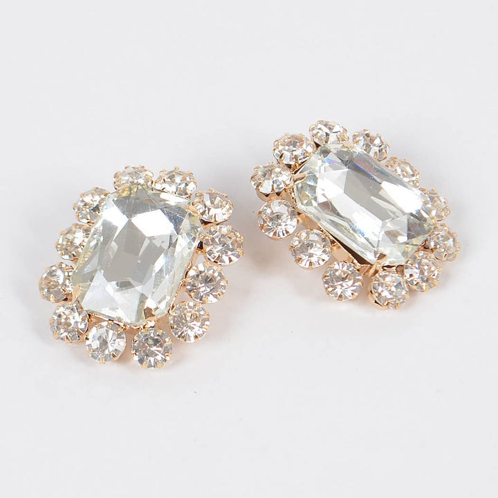 Big Stone Stud Earrings