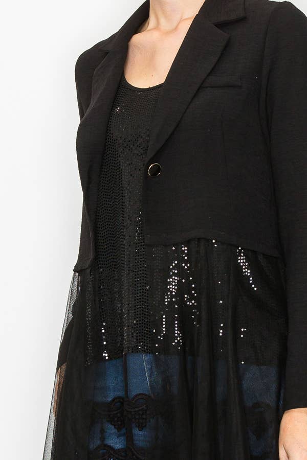 Black Tulle Jacket