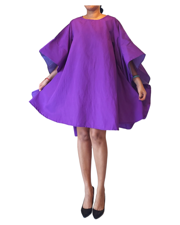 Serwaa Batwing Top/ Dress Purple