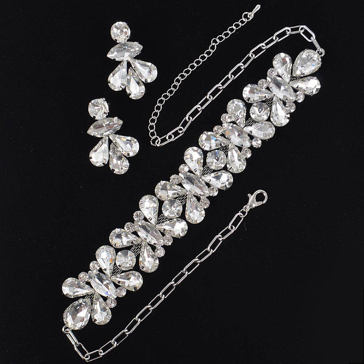 AB Stone Earring and Necklace Set