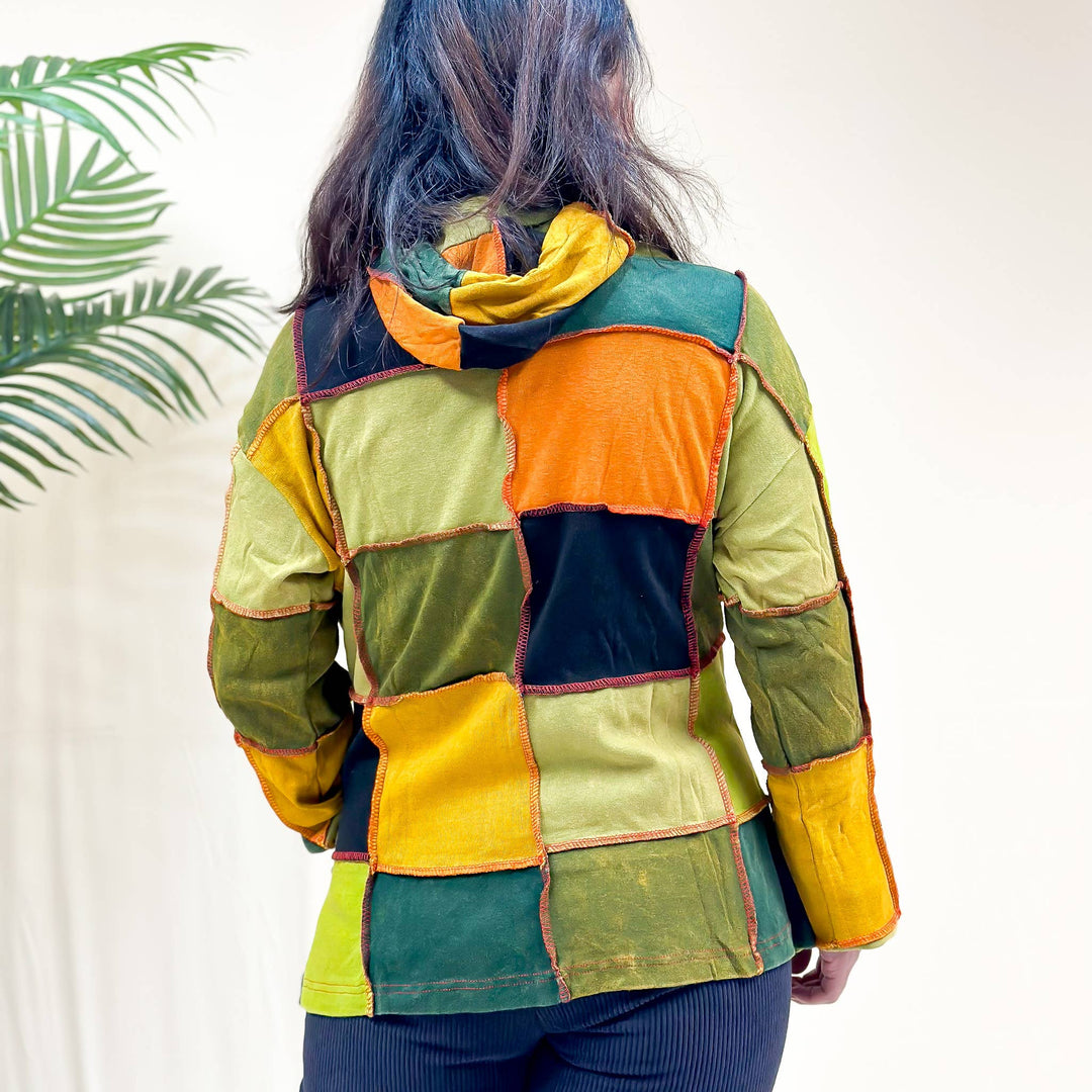 Patchwork Hooded Unisex Jacket