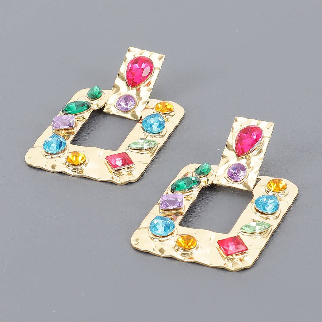 Rhinestone Party Earring