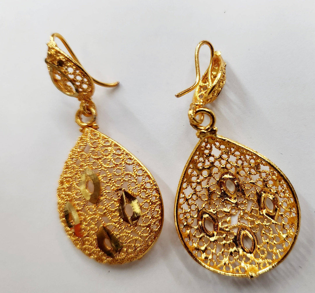 Gold  Droplet Earrings A
