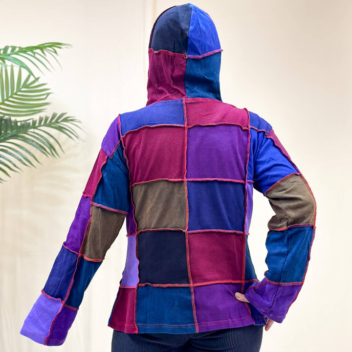 Patchwork Hooded Unisex Jacket