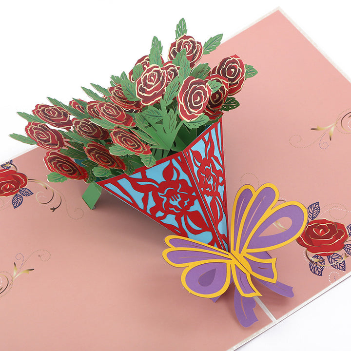 Mother's Day Pop-up Card With Colorful Butterflies