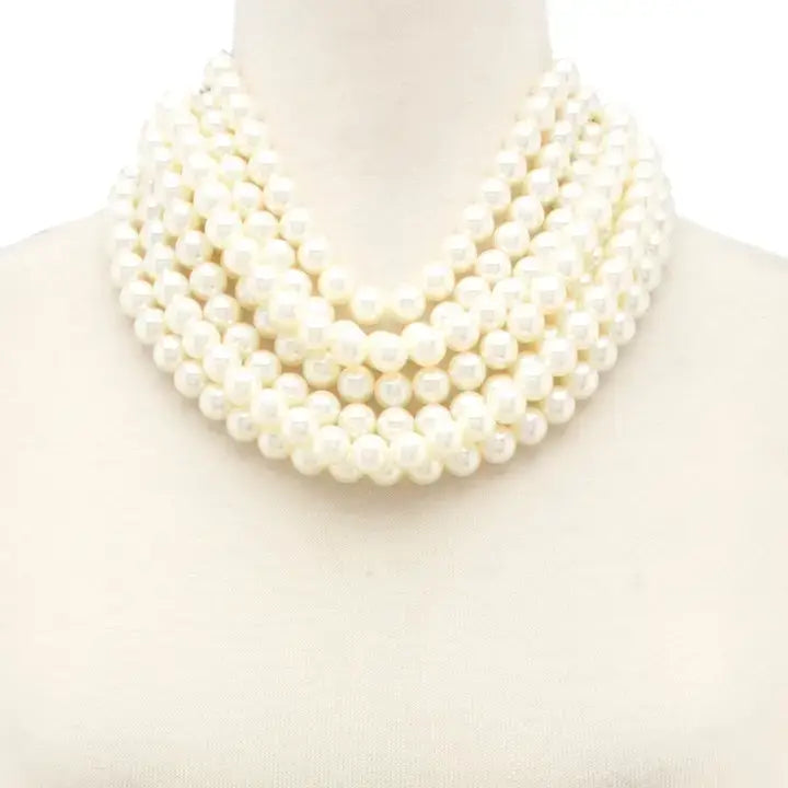 *BEST* NEW BELLA CHUNKY BEADED LAYERED MAGNETIC NECKLACE