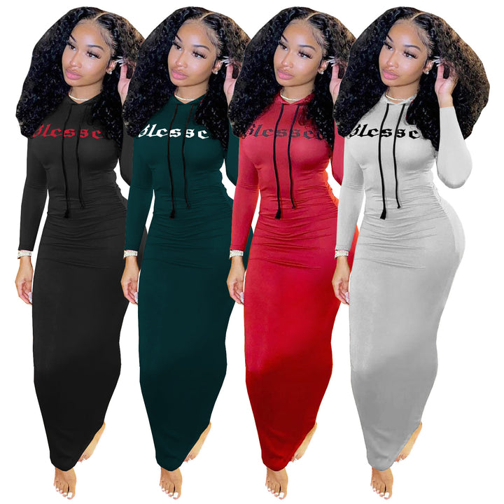 Blessed Bodycon Hoody Dress