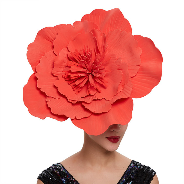 Theee Extra Flower Fascinator