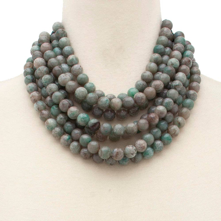 *BEST* NEW BELLA CHUNKY BEADED LAYERED MAGNETIC NECKLACE