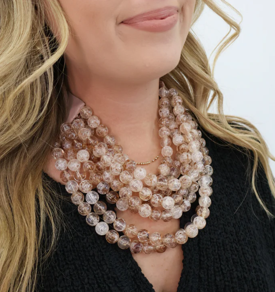 *BEST* NEW BELLA CHUNKY BEADED LAYERED MAGNETIC NECKLACE