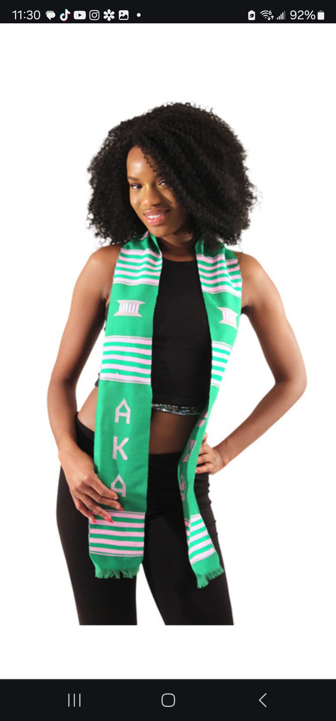 Frat and Sorority Kente sash