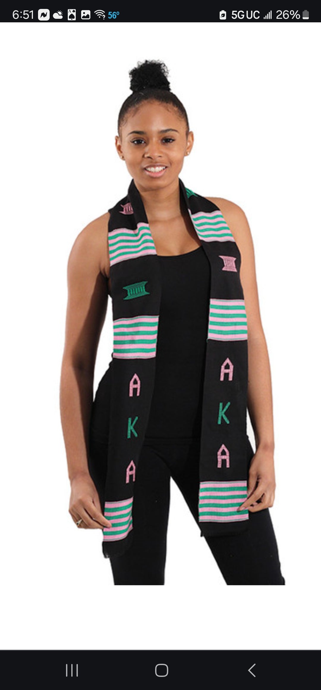 Frat and Sorority Kente sash