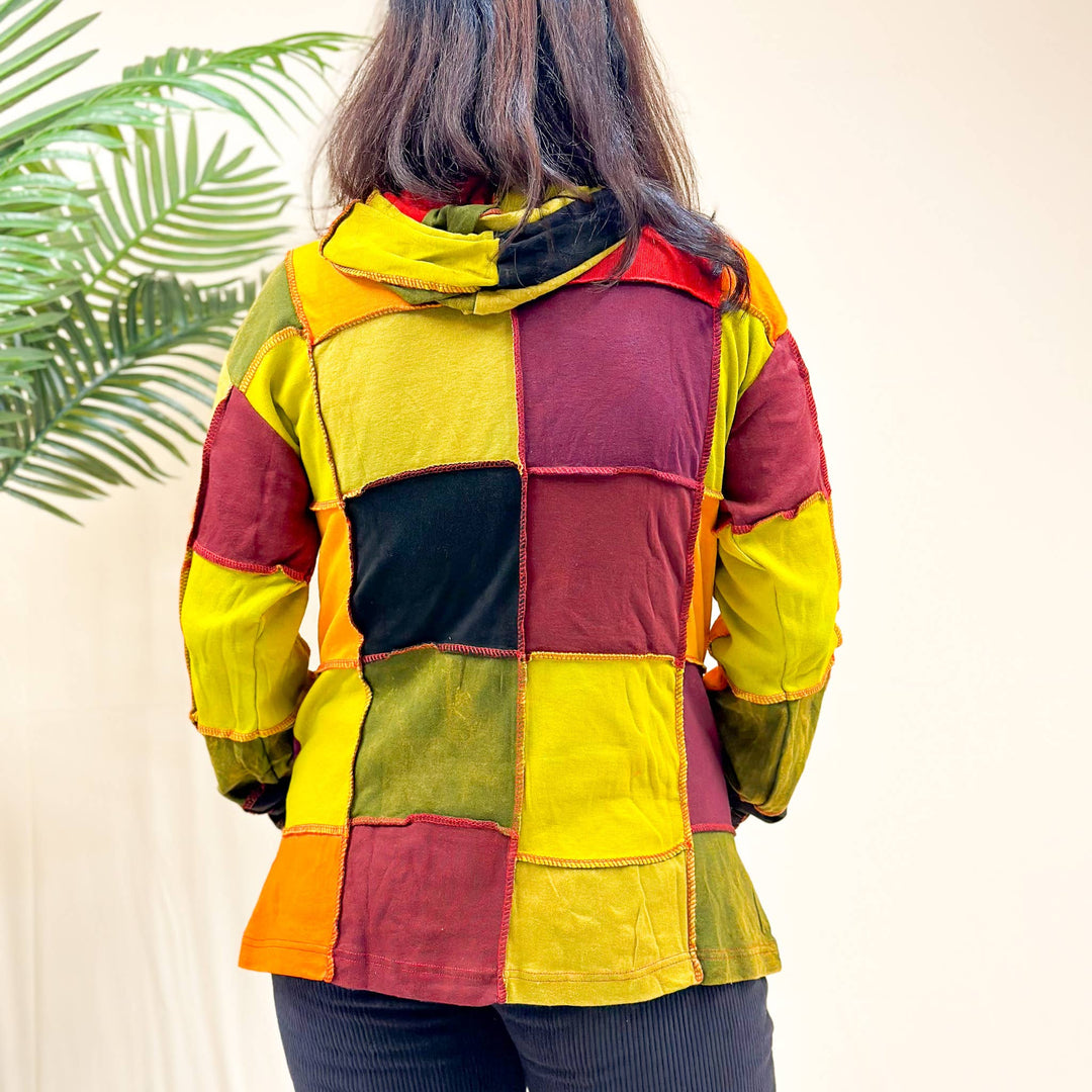 Patchwork Hooded Unisex Jacket