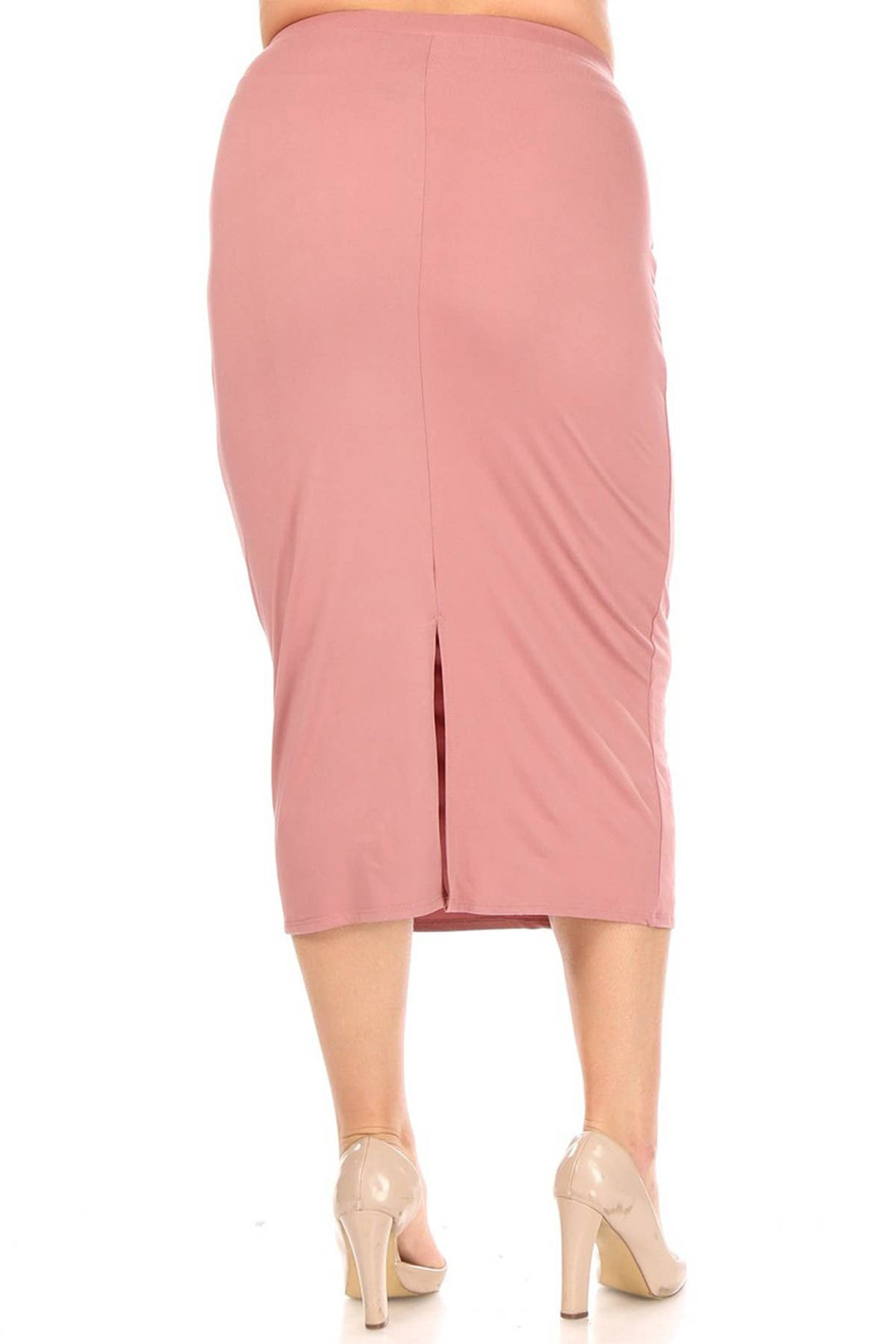 Women's Plus Size Printed Bodycon Pencil Midi Skirt