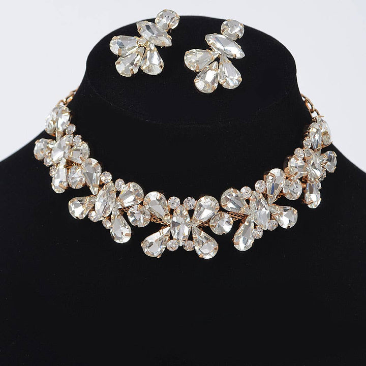 AB Stone Earring and Necklace Set