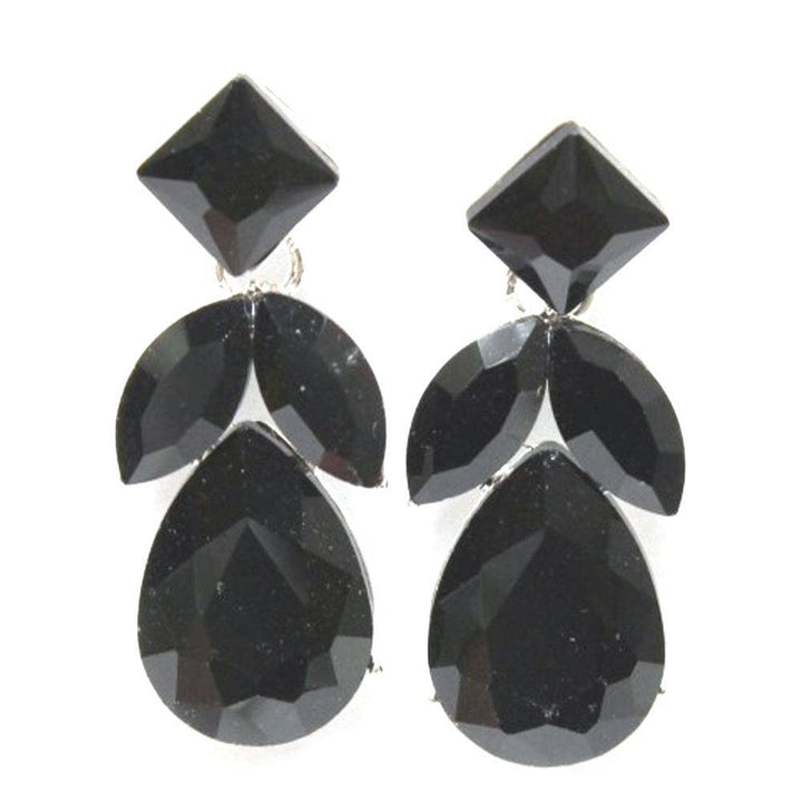 GEMSTONE TEARDROP PARTY EARRING E-6738-EN