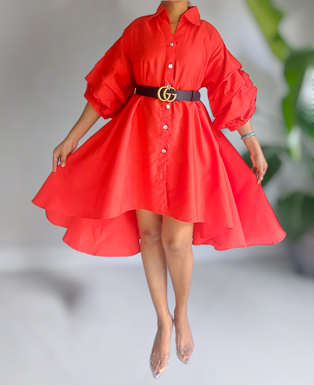 Errama Swing Shirt/ Dress Red