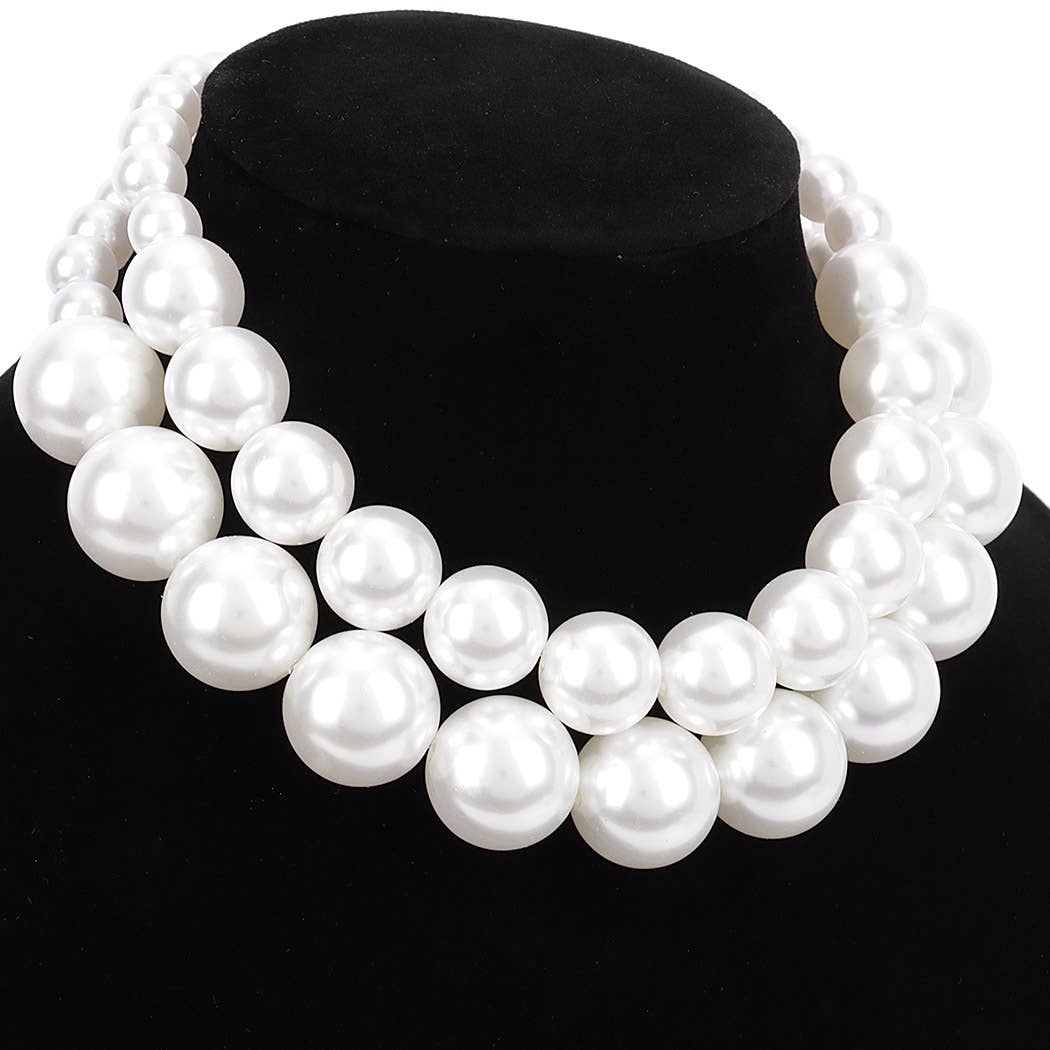 Faux Pearl Multi Necklace
